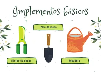 Kit básico de herramientas para jardinería