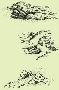 Ejemplo de una rocalla tradicional